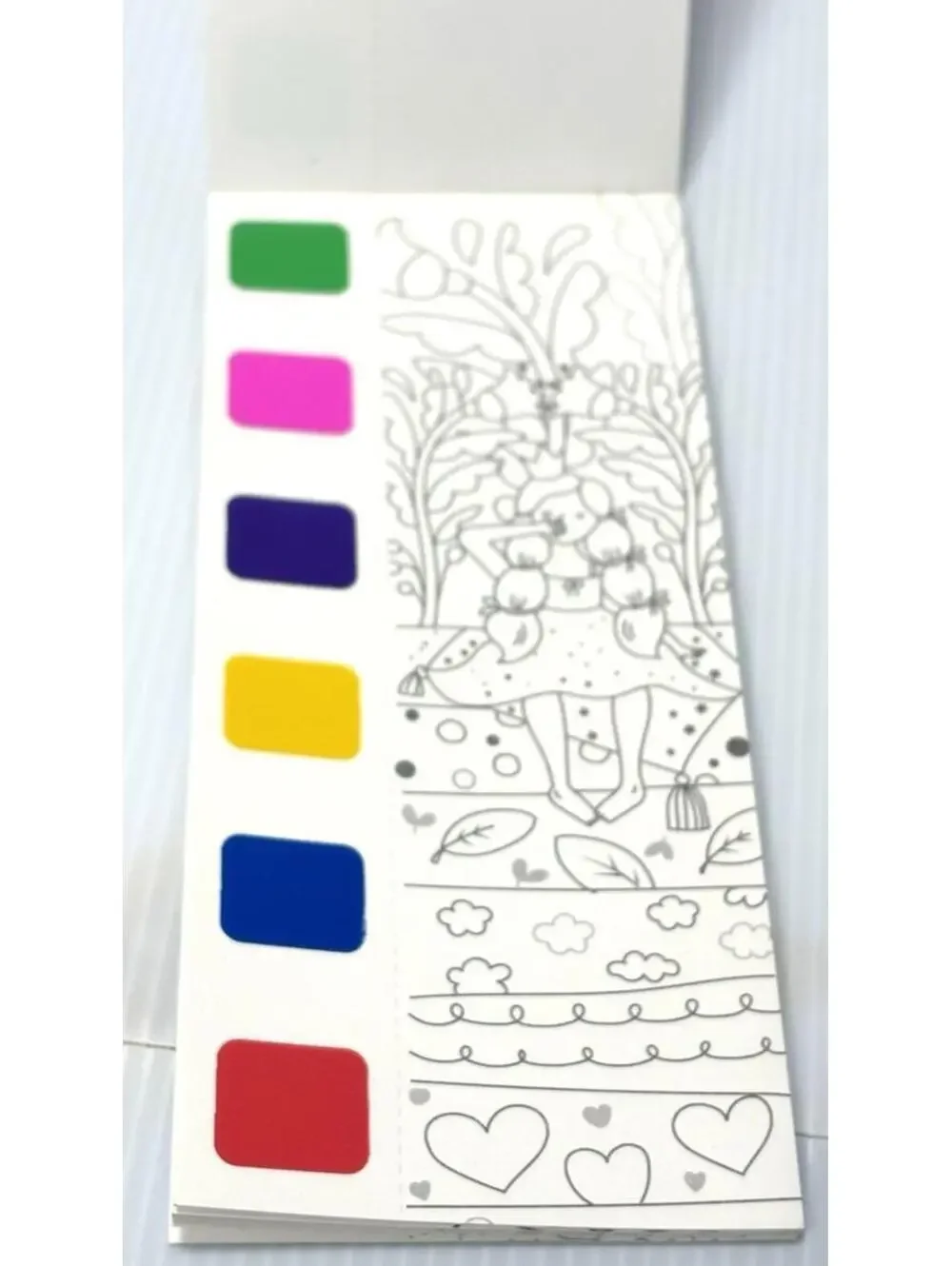 Fairy Tale Dream Kids Watercolor Painting Set with Book Pre-Designed Images -NEW